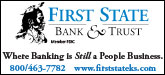 First State Bank & Trust Sponsorship Banner